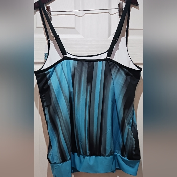 B2prity 4XL Tankini Bathing Suit for Women Tummy Control, padded top - Picture 4 of 5